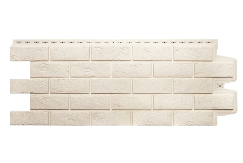 Фасадная панель GL Состаренный кирпич Classic молочный