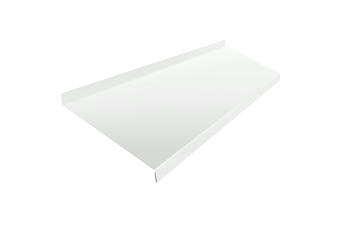 Отлив простой 200 0,45 PE с пленкой RAL 9003 сигнальный белый (2м)