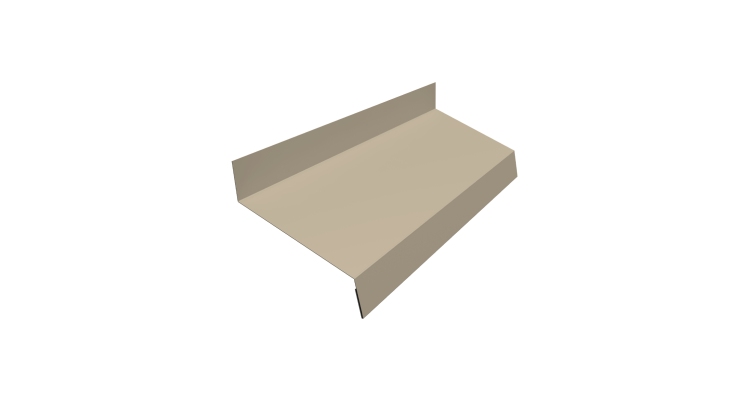 Отлив простой 50 0,45 PE с пленкой RAL 1015 светлая слоновая кость (2м)