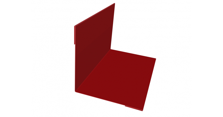 Планка угла внутреннего 110х110 PE с пленкой RAL 3011 коричнево-красный
