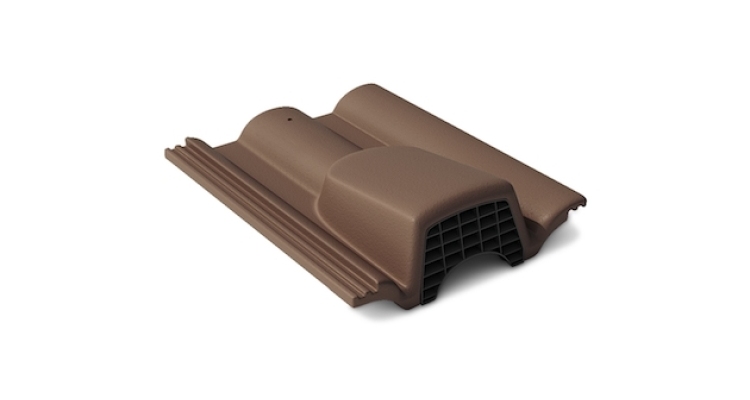 Вентиляционная черепица Braas Таунус темно-коричневый