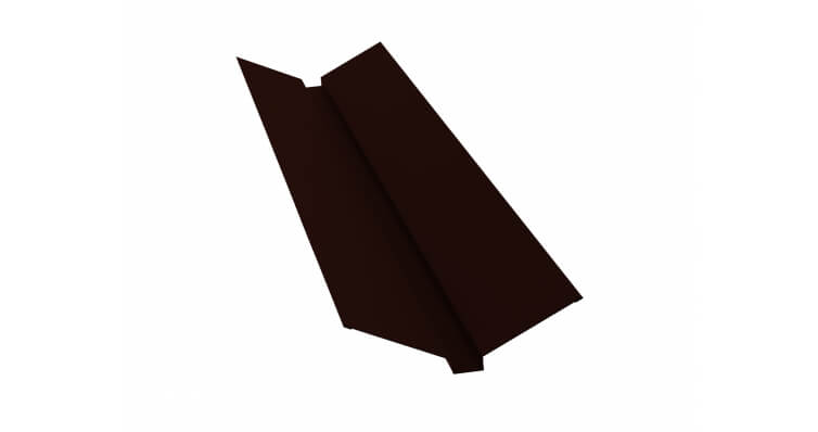 Планка ендовы верхней 115x30x115 0,45 Drap RR 32 темно-коричневый (2м)