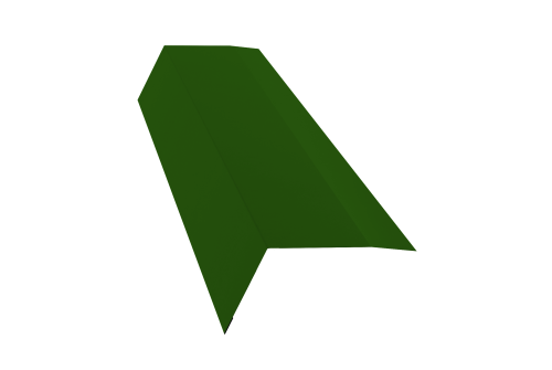 Планка карнизная 100х65 0,45 PE с пленкой RAL 6002 лиственно-зеленый (2м)