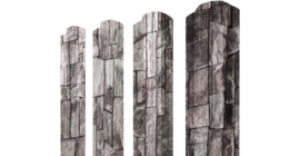 Штакетник М-образный В фигурный 0,45 Print Elite Fine Stone TwinColor