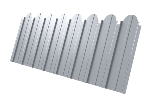 Профнастил С10A фигурный 0,5 Satin RAL 9003 сигнальный белый