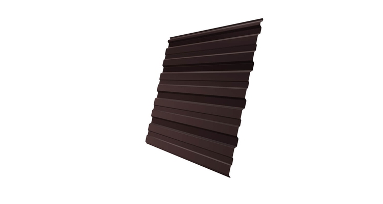 Профнастил С10R GL 0,5 GreenCoat Pural BT RR 887 шоколадно-коричневый (RAL 8017 шоколад)