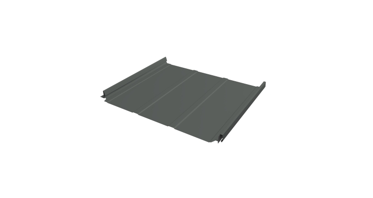 Кликфальц Pro Line Grand Line 0,45 PE с пленкой на замках RAL 7005 мышино-серый