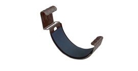 Соединитель желоба GL 125 мм Мatt RAL 8017 шоколад