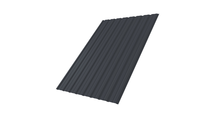 Профнастил С10В 0.5 Satin RAL 7024 мокрый асфальт