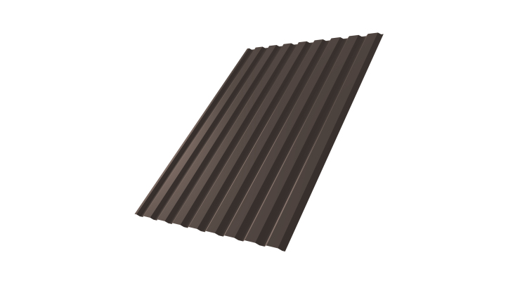 Профнастил С20А 0.45 Drap RR 32 темно-коричневый