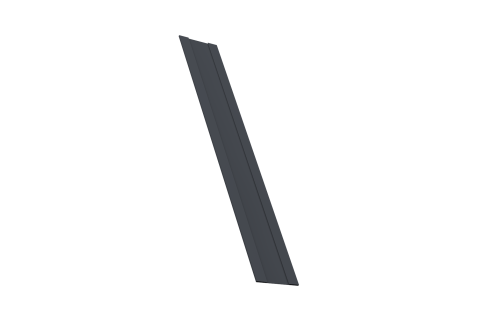 Крепежная планка жалюзи Milan, Milan Slim, Tokyo 0,45 PE-Double RAL 7024 мокрый асфальт (1,8м)