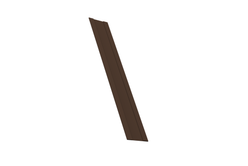 Крепежная планка жалюзи Milan, Milan Slim, Tokyo 0,45 PE-Double RAL 8017 шоколад (1,8м)
