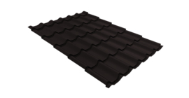 Металлочерепица классик Grand Line 0,45 Drap RAL 9005 черный