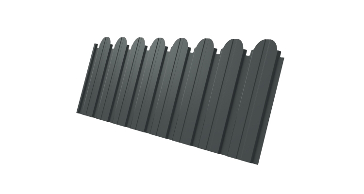 Профнастил С10B фигурный 0.45 PE RAL 7005 мышино-серый