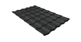 Металлочерепица кредо Grand Line 0,5 PurPro Matt 275 RAL 7016 антрацитово-серый