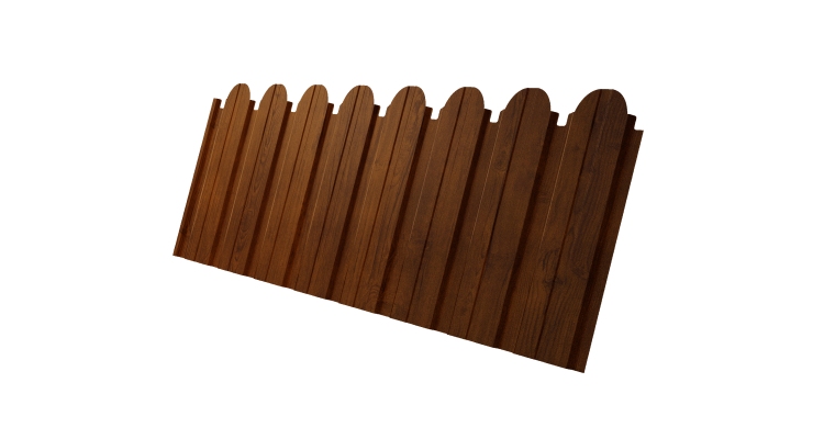 Профнастил C10B фигурный 0.4 Print Premium Golden Wood Intense FTC