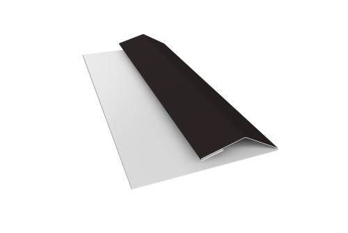 Планка финишная Блок-хаус new 0,45 Drap TX RAL 9005 черный (3м)