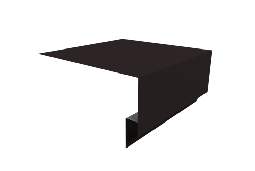 Планка околооконная сложная Блок-хаус new 200х75х27 0,45 Drap TX RAL 9005 черный (3м)