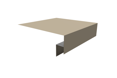 Планка околооконная сложная Блок-хаус new 250х50х27 (j-фаска) 0,45 Drap TX RAL 1015 светлая слоновая кость (3м)