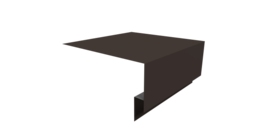 Планка околооконная сложная Блок-хаус new 250х75х27 0,5 Satin Matt RR 32 темно-коричневый (3м)