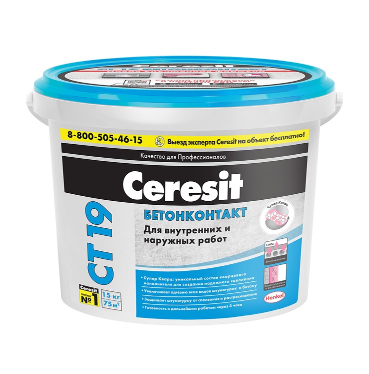 Бетоноконтакт Ceresit СТ 19 (15 л)