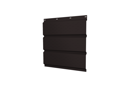 Софит металлический полная перфорация 0,45 Drap TX с пленкой RAL 9005 черный