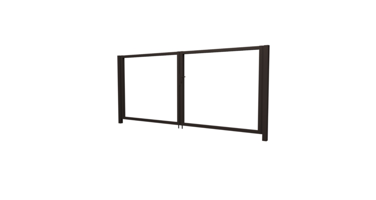 Ворота Жалюзи Texas 2.0х3.6 RR 32 без заполнения (ламель 125 мм)