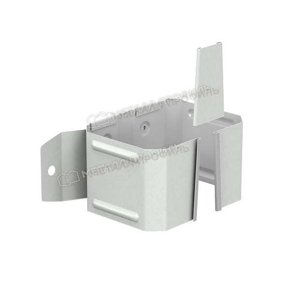 Держатель трубы (на дерево) Металл Профиль БЮДЖЕТ 76х102 RAL 9003