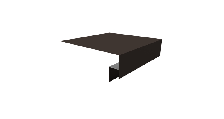 Планка околооконная сложная Экобрус Grand Line 250х50х25 0,45 Drap TX RR 32 темно-коричневый (3м)