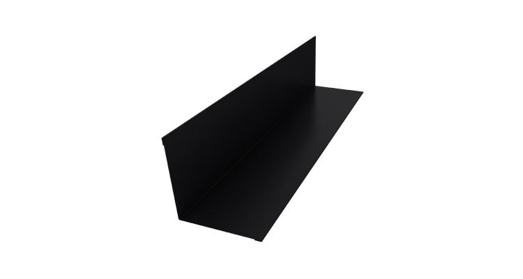 Угол внутренний 110х110 0,5 Drap RAL 9005 черный (2м)