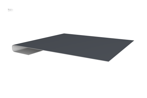 Планка завершающая 0,45 Drap TX RAL 7024 мокрый асфальт (3м)