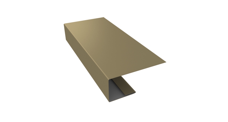 J-Профиль 18мм 0,45 PE с пленкой RAL 1014 слоновая кость (3м)