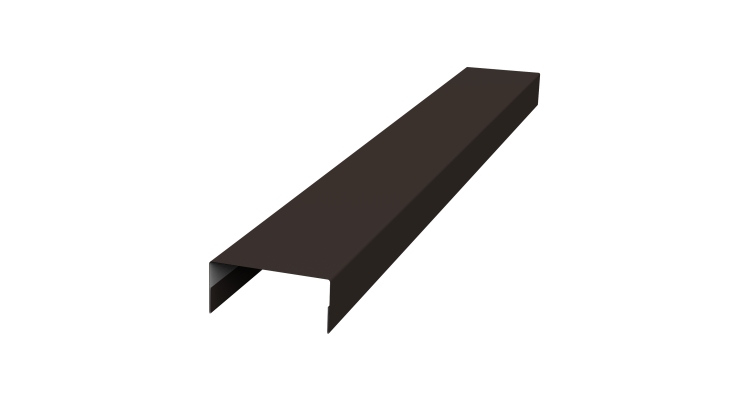 Крышка 30х15 жалюзи Texas 0,45 PE RR 32 темно-коричневый (2м)