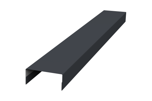 Крышка 30х20 жалюзи Texas 0,45 PE RAL 7024 мокрый асфальт (2м)