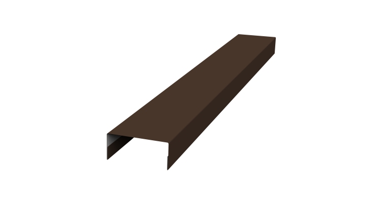 Крышка 30х20 жалюзи Texas 0,45 Drap RAL 8017 шоколад (2,5м)