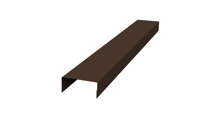 Крышка 30х20 жалюзи Texas 0,5 Rooftop Бархат RAL 8017 шоколад (2,5м)