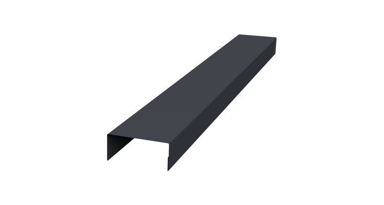 Крышка 30х20 жалюзи Texas 0,5 PurPro Matt 275 RAL 7024 мокрый асфальт (2,5м)