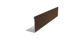 Нащельник 150 Texas 25х35 0,5 Rooftop Бархат RAL 8017 шоколад (L1,8)