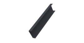 Декоративная накладка на столб универсальная 60х60 для забора жалюзи 0,5 Atlas X RAL 7024 мокрый асфальт (1,8м)