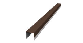 Планка вертикальная обратная для забора жалюзи Palermo 0,5 PurPro Matt 275 RAL 8017 шоколад (1,8м)