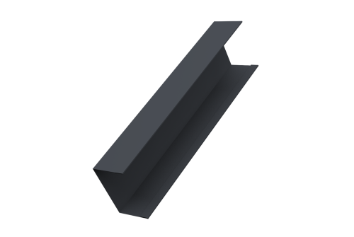 Крышка жалюзи Milan,Tokyo 0,45 Drap-double TX RAL 7024 мокрый асфальт (3м)