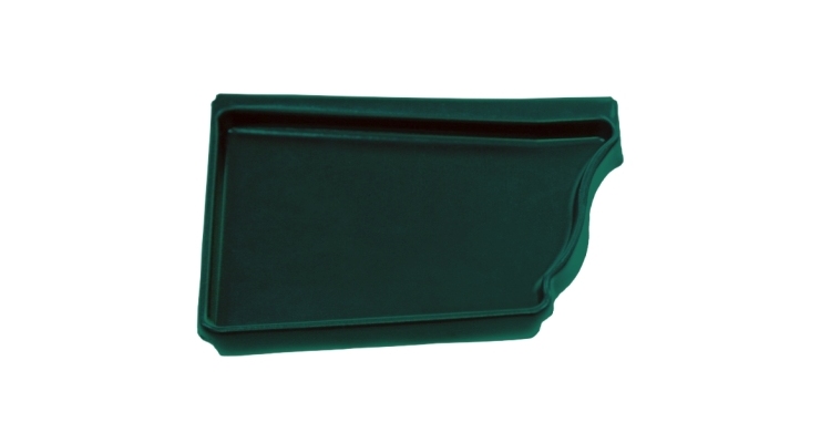 Заглушка левая Vortex 127мм RAL 6005 зеленый мох