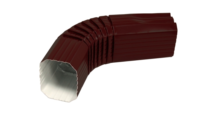 Колено прямоугольное Vortex RAL 8017 шоколад