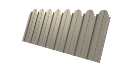 Профнастил С10A фигурный 0,45 PE RAL 1015 светлая слоновая кость